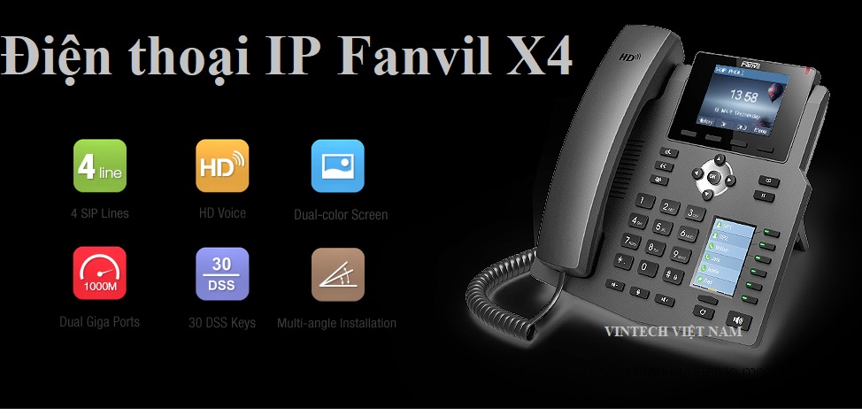 Điện thoại IP Fanvil X4