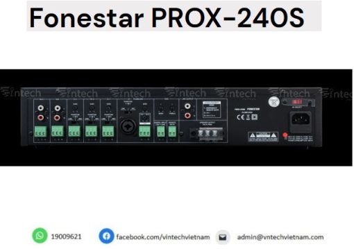 Amply Mixer 240W Fonestar PROX-240S