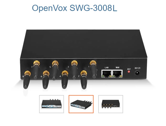 Thiết bị cắm sim Gateway Openvox SWG-3008L